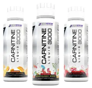 Cutler Nutrition 3 Pack Multi Flavor Carnitine Liquid3000Energy Sport Beverage Drink Variety Pack