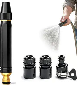 Upgrade Adjustable High Pressure Power Washer Wand With Booster Nozzle Hose,High-Pressure Car Washing Water Nozzle,2026 New Home Car Wash Water Gun-3 Interchangeable Nozzles. (Pacifier Interface)