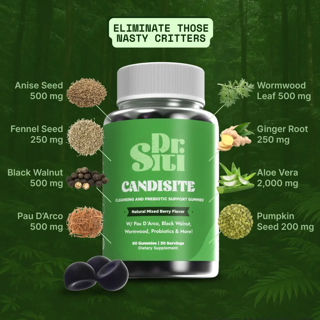 Candida/Para Cleanse | Dr. Siti | 10-in-1 Advanced Formula with Black Walnut, Pa...