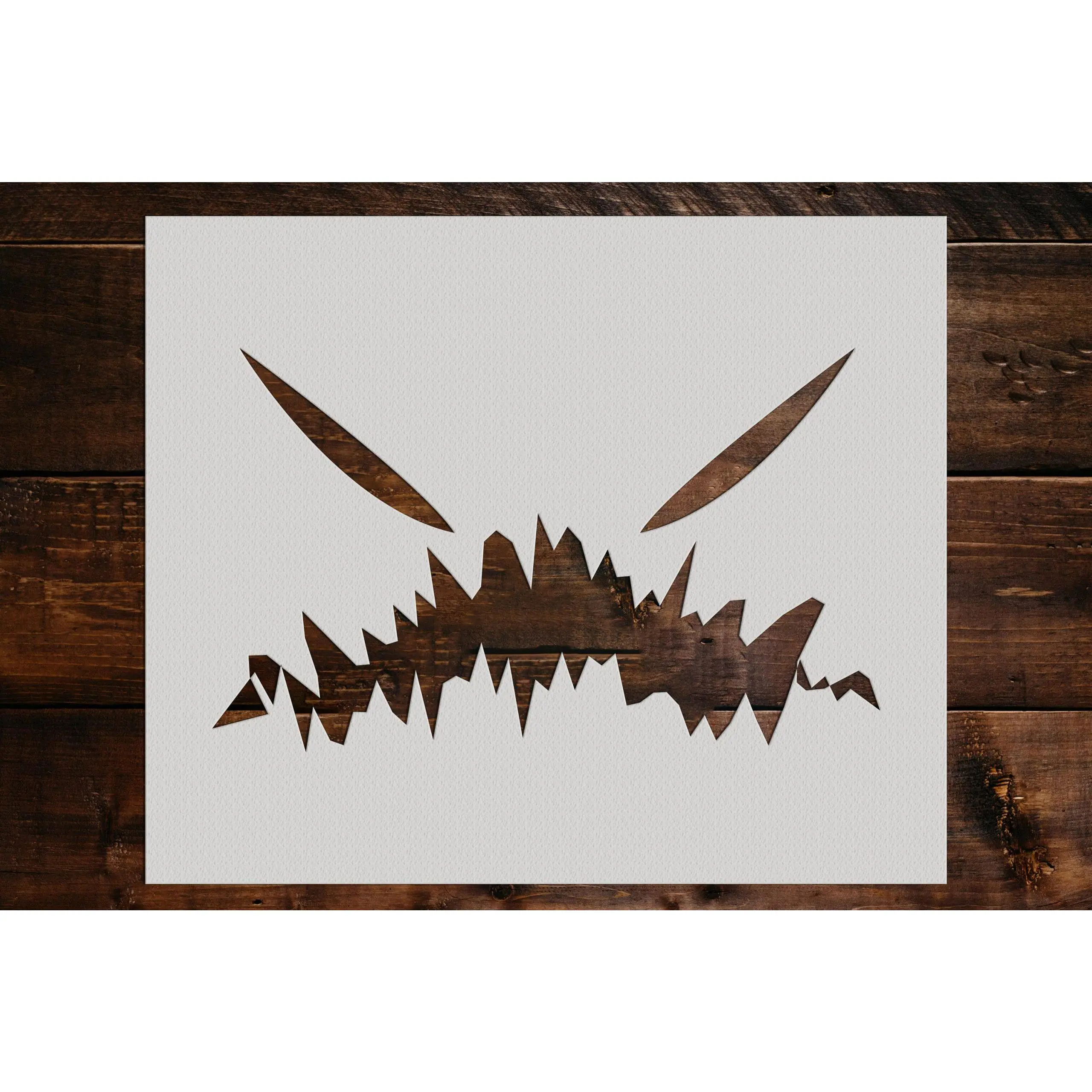 Pumpkin Face Stencil - Art and Wall Stencil