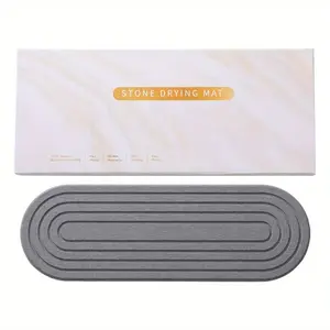 Silica Gel Mud Water Absorbent Desk Mat, Super Absorbing Quick-Drying Rectangular Design, Ideal for Home Use, Keeps Surfaces Dry & Clean