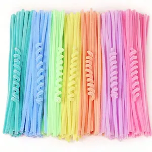 Cheniere Chenille Twisting Sticks, Lightweight Chenille, Mixed Color Macaron Shimmer Heads, Pipe Cleaner Craft Tool, Great for DIY Projects & Home Decor