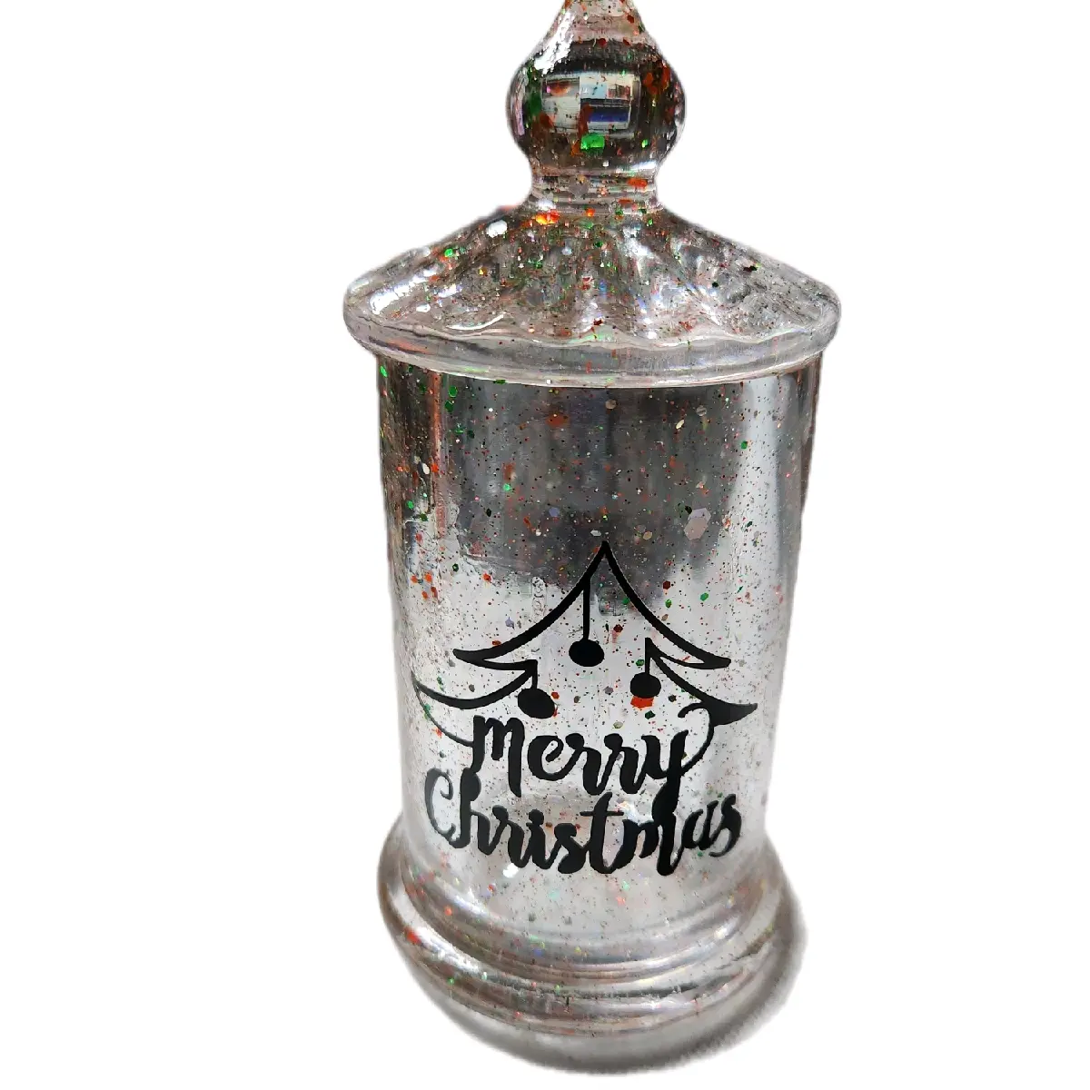 Merry Christmas Tealight Holder - Festive Home Decor Decorative