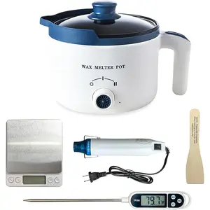 Wax Melting Pot Kit with Electric Wax Melter, Pro DIY Candle Making Supplies Kit with Digital Scale(No ), Heat ,  for Adults