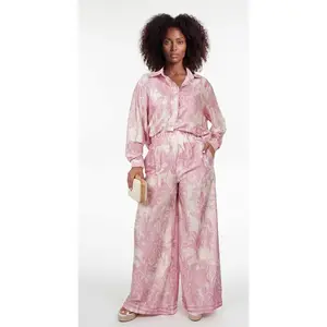 Sylva Silk Satin Pants Set