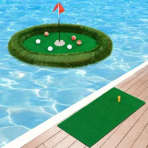 Floating Golf Green Oval Floating Chipping For Pool Shipping Included