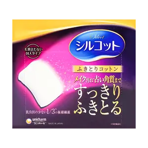 UNICHARM SILCOT Silk Touch Cotton Wipes 32 Pieces