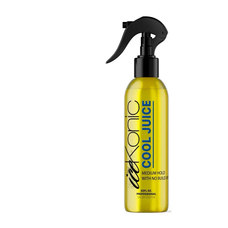 Ickonic Cool Juice + Soft Holding Spritz - Medium Hold with No Build Up - 8.45 oz Professional Salon Product