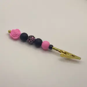 Rose Beaded Clip - Versatile Multi-use Clip or Bracelet Helper