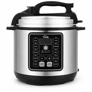 Cloud Electric Pressure Cooker CEPC6L-S 6L 10-in-1 1000W Stainless Steel Multi Cooker with Timer Overheat Protection for Home Kitchens