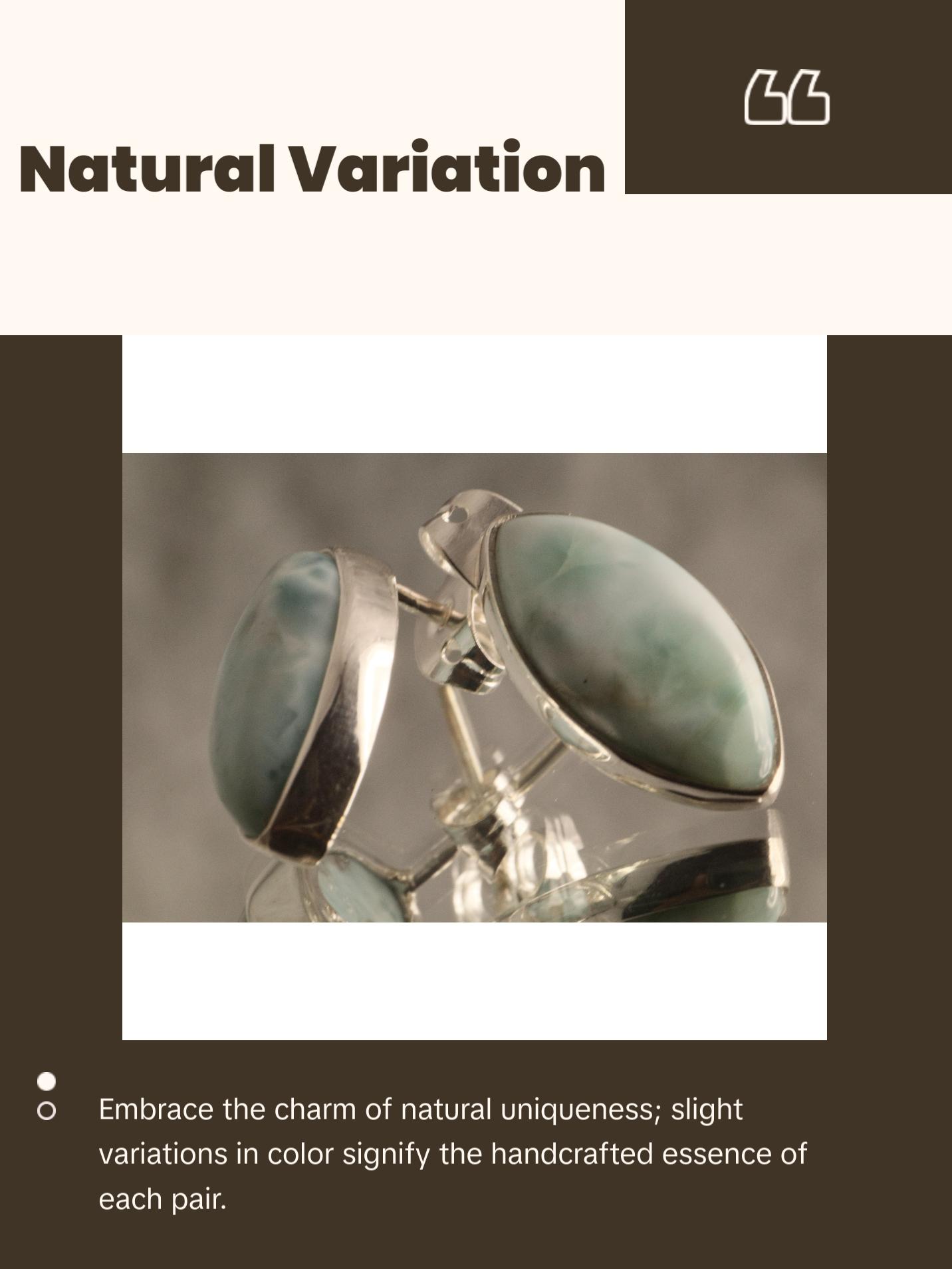 Ocean’s Calm - Larimar 925 Silver Earrings Ocean’s Calm - Larimar 925 Silver Earrings