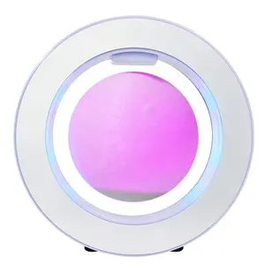 New Product 4inch Magnetic Levitation Globe 3D Printed Moon Lamp Glowing Creative Home Office Decoration Display Stand