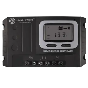 Aims 20 Amp Solar Charge Controller 12/24 Volt – Charges Lithium | Lead | Gel | AGM