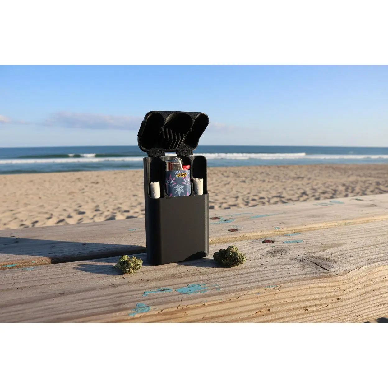 The Session Keeper Compact Joint Holder - Slim, Lightweight, Durable Plastic Lighter Accessory with Initials/Logo Add, Customizable Multicolor Home Supply for Nightstand Use