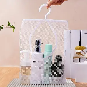 3 Pack Mesh Hanging Shower Caddies, Breathable Quick-Drain Storage Bags, Multi-Use Hanging Organizer for Bathroom, Shower Toiletries & Home Organization