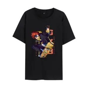 Reki Kyan Skateboard T-Shirt – SK8 the Infinity Anime Tee with Bold Trick Pose & Graffiti Deck Design | Unisex Sizes S–5XL