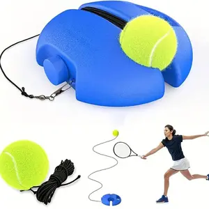 Rebound Tennis Ball with String for Self Practice Portable Tennis Training Equipment for Beginners Self Training Tool