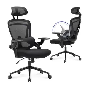 NOUHAUS ErgoFit Ergonomic Mesh Office Chair Adjustable with Full-Body Support, Breathable Mesh, High-Density Cushioning, and Heavy-Duty Construction