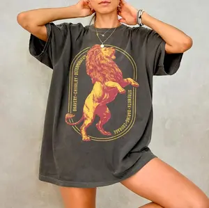 Wizard Lion House Shirt, Bookish Comfort Colors/Gildan T-Shirt: Wizarding World Tshirt, Magical School Shirt, Fantasy Lover Gift