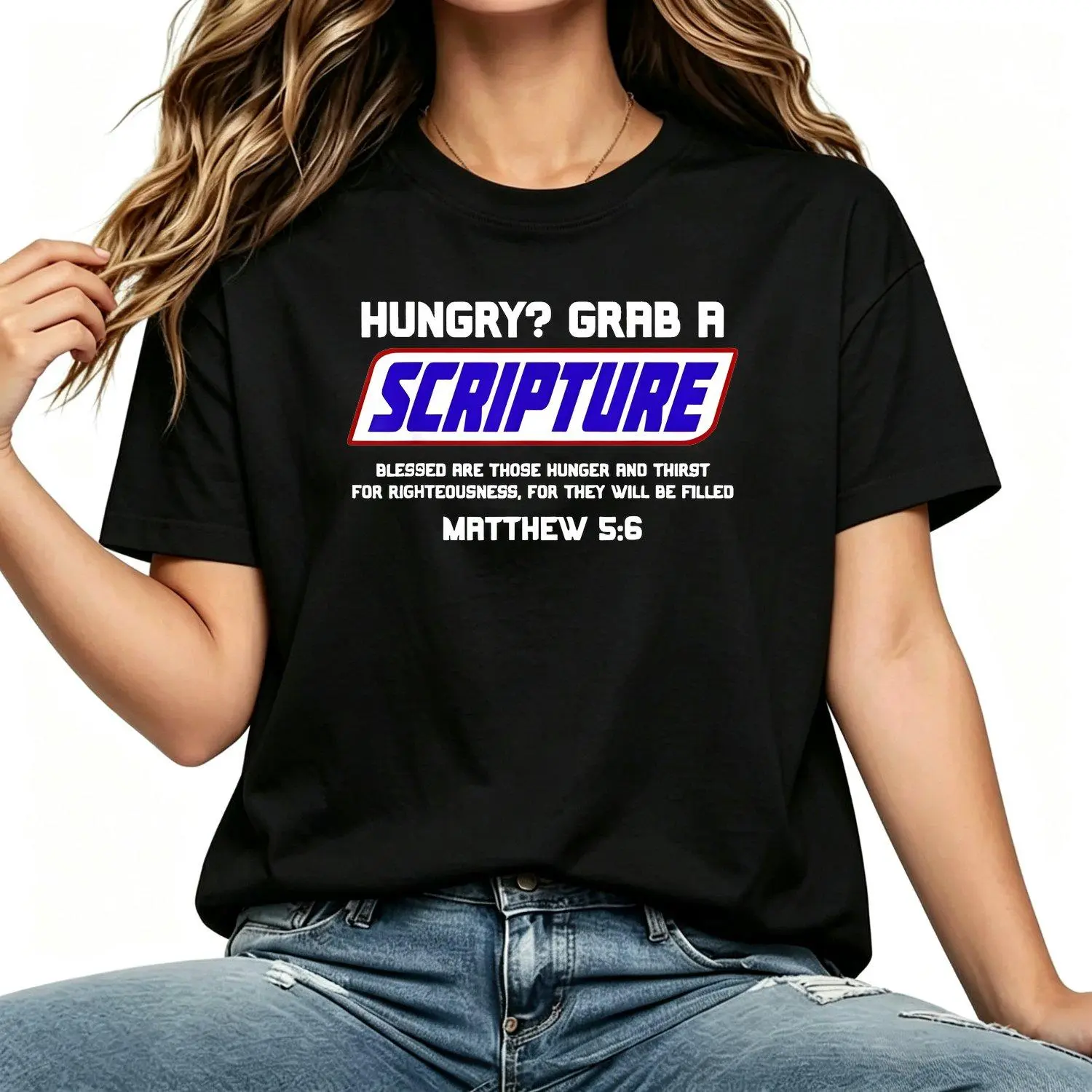 Christian Scripture Quote T Shirt Women Inspirational Bible Verse Graphic Tee Religious Faith Apparel Gift Casual Comfort Fit