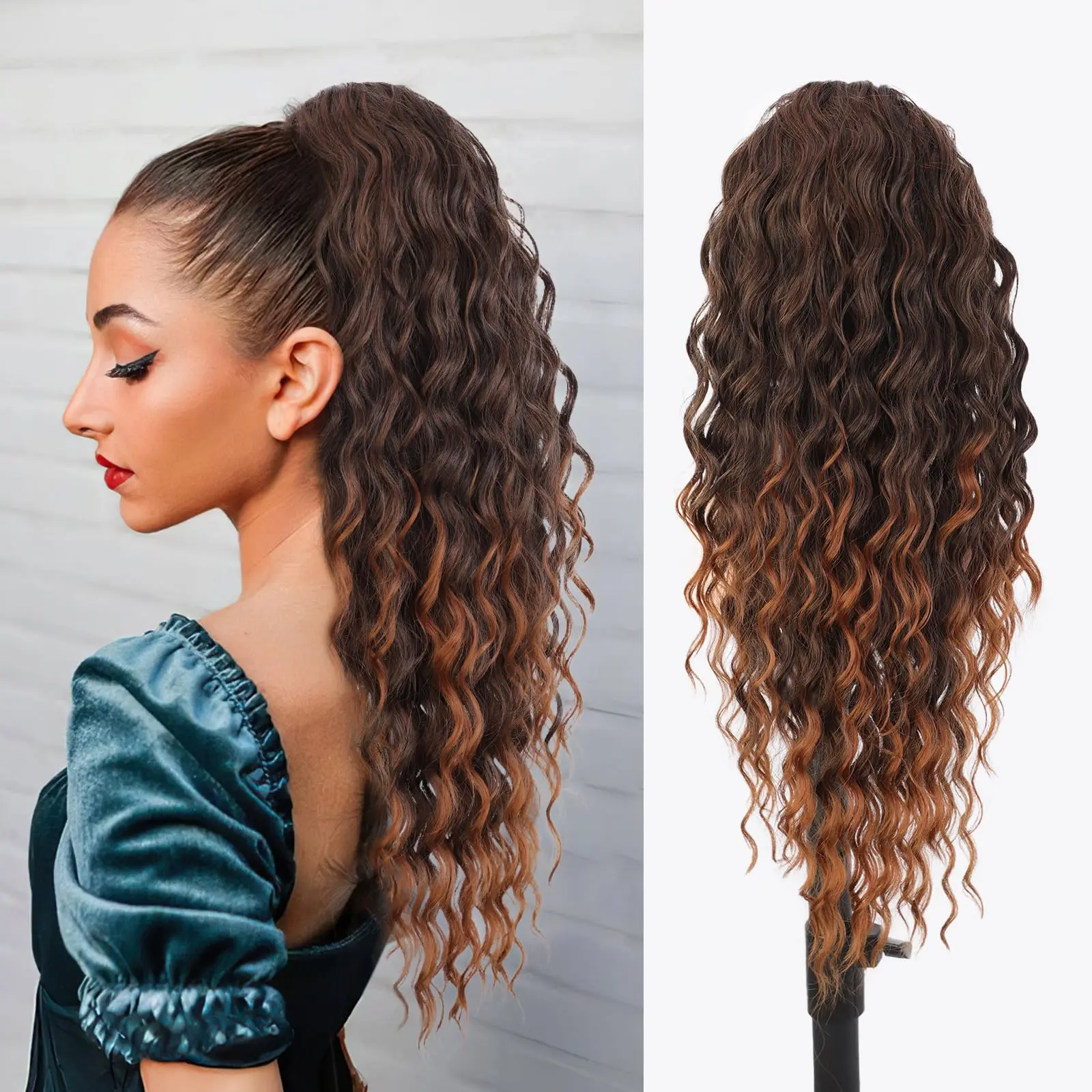 26inch-Mix Brown to Orange Brown