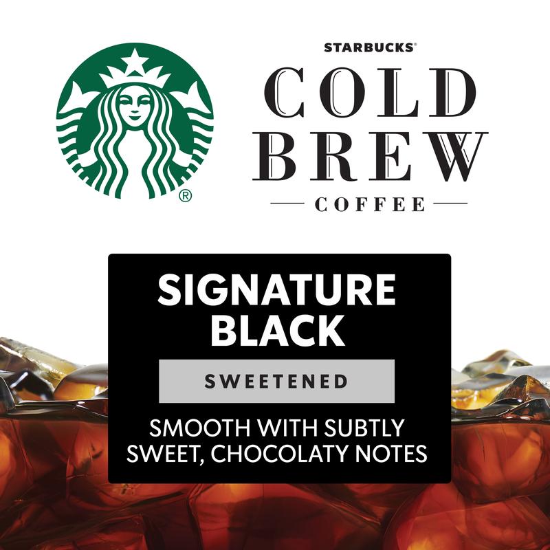 Starbucks Cold Brew Coffee Concentrate – Signature Black, Unsweetened, Caramel Dolce, 100% Arabica, Smooth Medium Roast, 32 fl oz Multi-Serve Bottle
