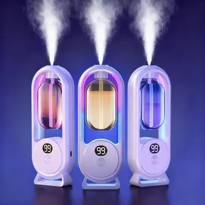 Home Aromatherapy Mist Maker with 3 Essential Oils, Timer Automatic Spray, 5 Spray Modes, USB Charging, Long Battery Life, Multi-Scene Use