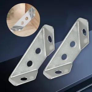 Corner Bracket, Furniture Corner Connector, Universal Small Corner Code, Furniture Triangle Support Frame, Bookshelf, Cabinet, Table and Chair Corner Bracket