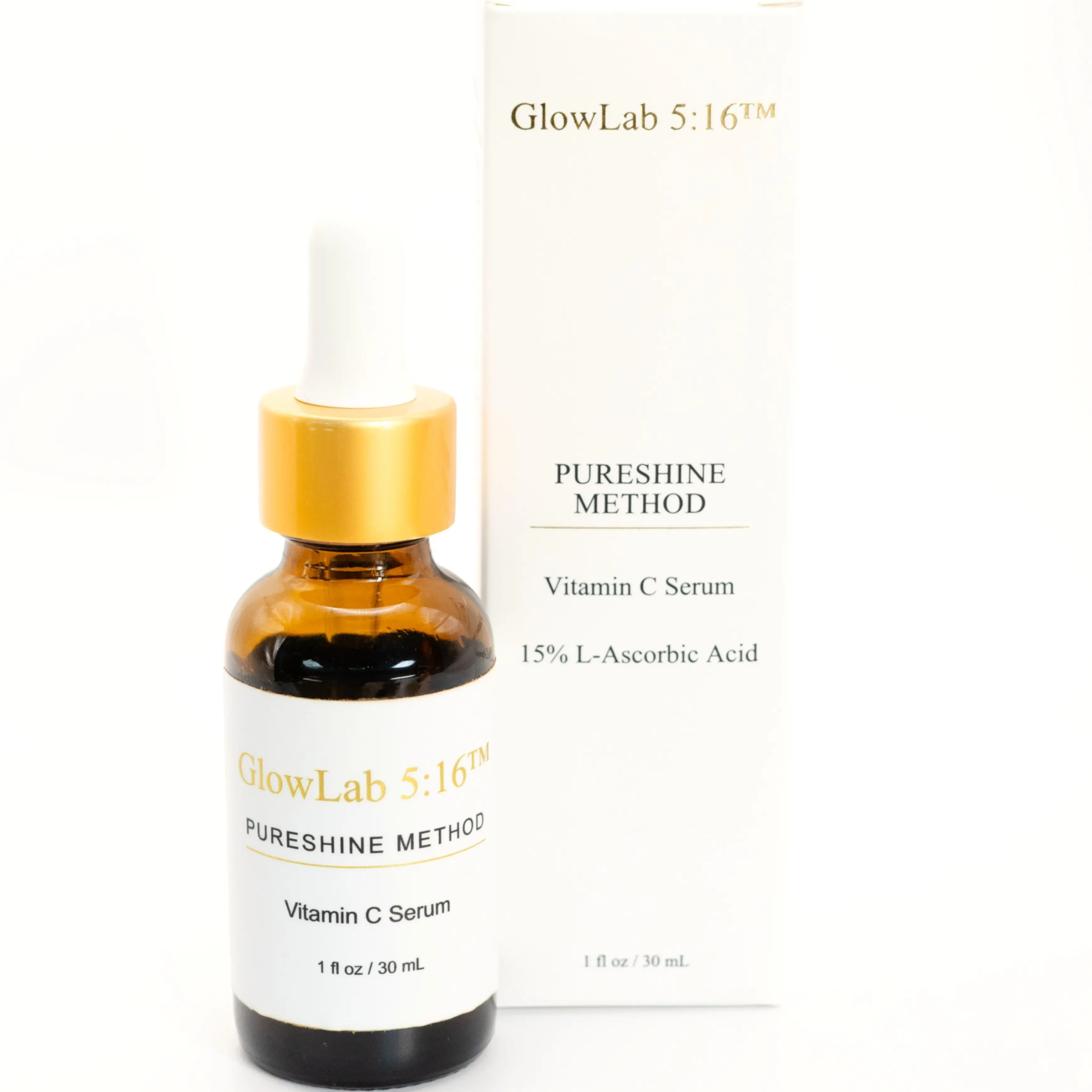GlowLab 5:16  PURESHINE METHOD Vitamin C Serum - 15% L-Ascorbic Acid Brightening Serum