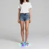 BIQIHERE Women's Heel-Activated LED Lights Open-Toe Slip-On PVC Slippers - Flexible, Soft Cozy, Fast Changes, Playful Cartoon Eyes, Breezy Summer Footwear for Concerts, Party, Evening, Indoor-Outdoor Use (It Fits From Living Room to Patio)