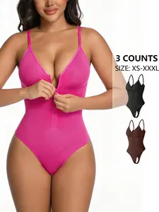 Zipper Shapewear, Ruched Tummy Control Seamless Comfortable Waist Cincher, Butt Lifter One-Piece Body Shaper, Best-Selling Abdominal Slimming Suit