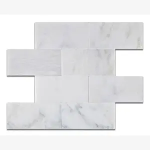 Calacatta Prestige (Asian Statuary) 3x6 Subway Tile Polished & Honed Sample