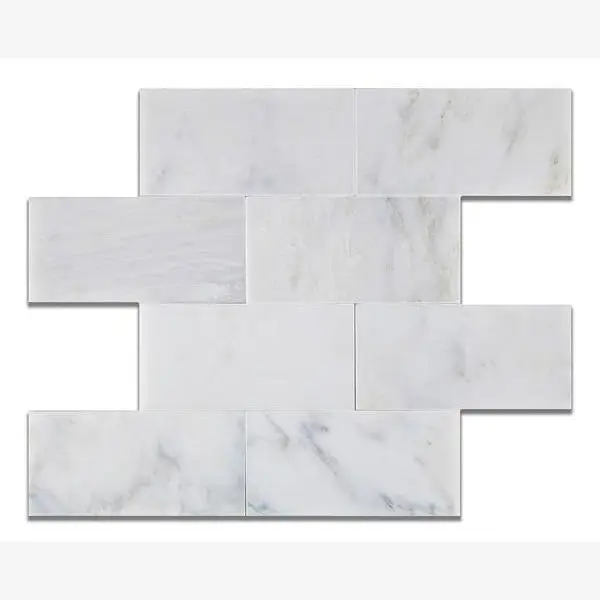 Calacatta Prestige (Asian Statuary) 3x6 Subway Tile Polished & Honed Sample