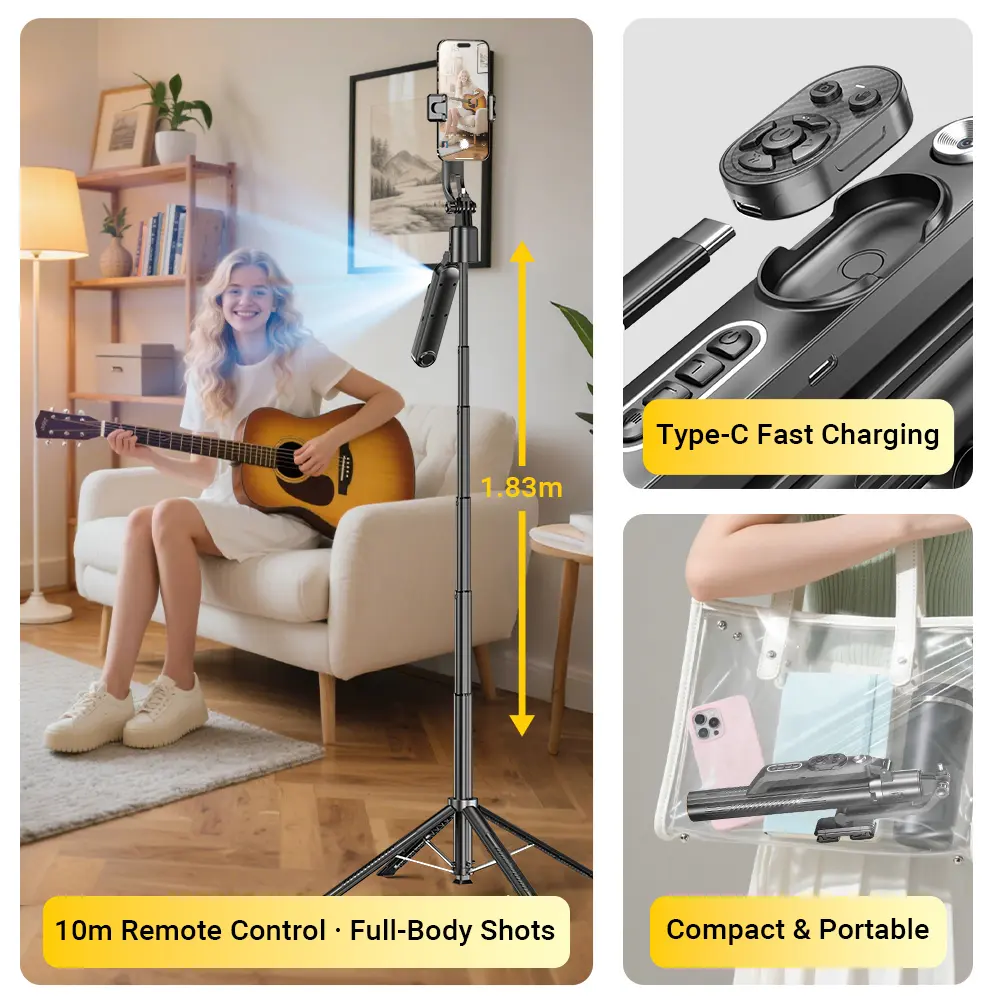 Q625 Anti-Shake Selfie Stick