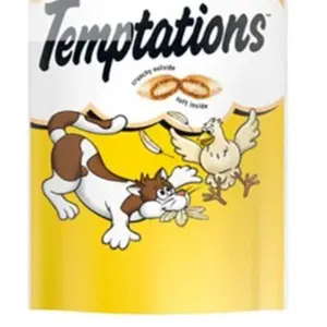 Temptations Classic Crunchy and Soft Cat Treats Tasty Chicken Flavor, 30 oz. Tub