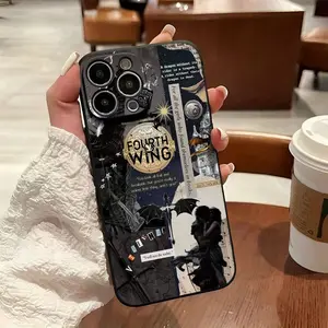 Fourth Wing Book Quote Collage Print Phone Case / iPhone 17 Pro Max / iPhone 16 Pro Max / iPhone 15 Pro Max / iPhone 14 Pro Max / iPhone 13 Pro Max / Galaxy S26 Ultra / Galaxy S25 Ultra / Galaxy S24 Ultra / Galaxy S23 Ultra / Galaxy S22 Ultra