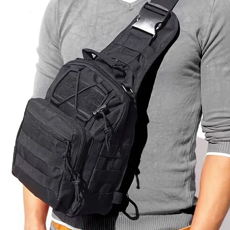 Men Sling Bag Body Chest Bag Waterproof Hiking Hunting Hand Carry Bag