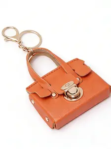 Cute Mini Handbag Keychain, Keychain for Bags, Multi-Functional Earphone Storage Bag, Portable Accessory Organizer, Perfect Gift Idea