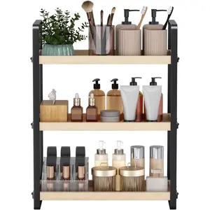 Bathroom Counter Organizer,Bathroom Countertop Organizer,Counter Shelf,Countertop Storage,Organization and Storage,Makeup Shelf,Sink (Burlywood 3 Tier)