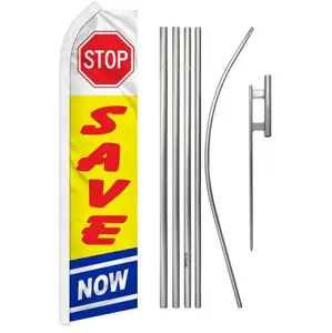 Aluminium-Steel Flag and Pole Kit with Polyester Banner, Ideal for Home, Festive Party Backdrop Displays