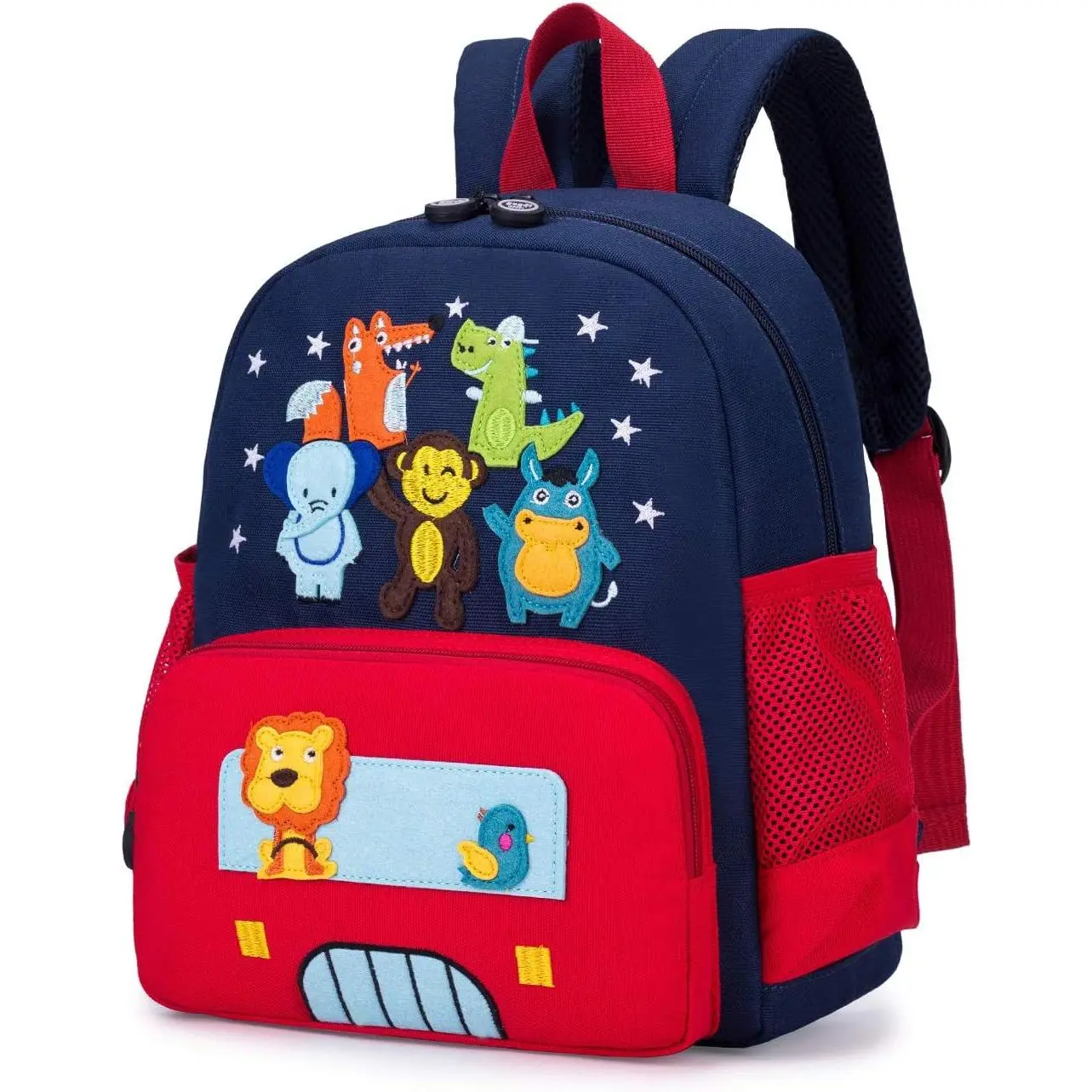 BY-39   Cute Zoo Little 3d Backpack Kids Backpack for Boys and Girls Toddler Backpack Waterproof Preschool(Deep Blue Dinosaur)