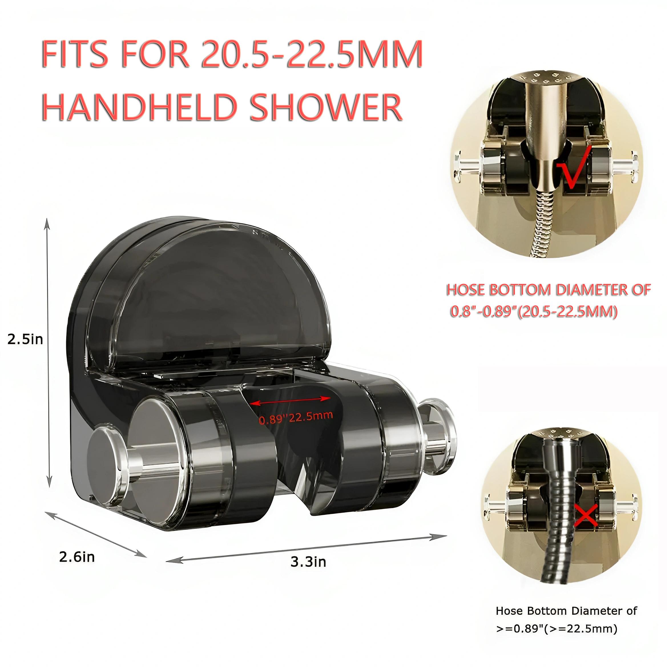 （Attention Usage Scenarios and Installation Steps）Adjustable ABS Suction Cup Shower Head Holder, No-Drill Wall Mount Shower Stand, Repositionable Design for Hands-Free Showering, Hair Washing, Pet Cleaning & Laundry