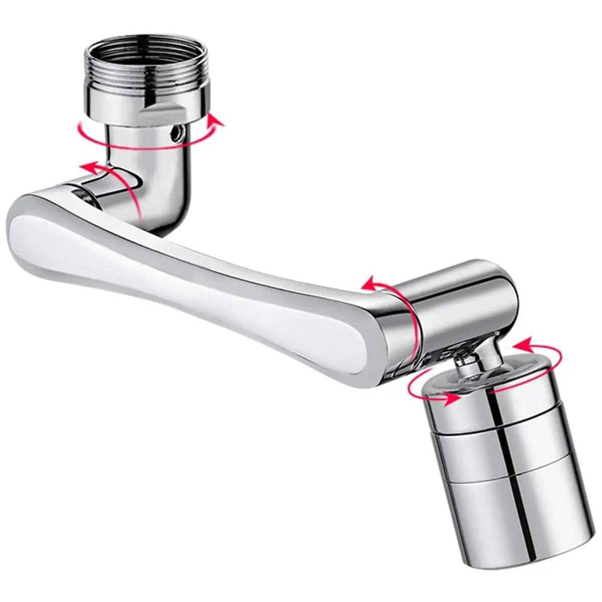 Rotating Tap Attachment, 1 Count Tap Aerator, 1440° Rotatable Tap Extender, Tap Extension Attachment for Kitchen & Bathroom Sink, Kitchen Accessories