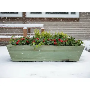 Angled Pine Window Box Planter