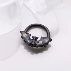 Blackline Abalone Night Bat Clicker Hoop Ring