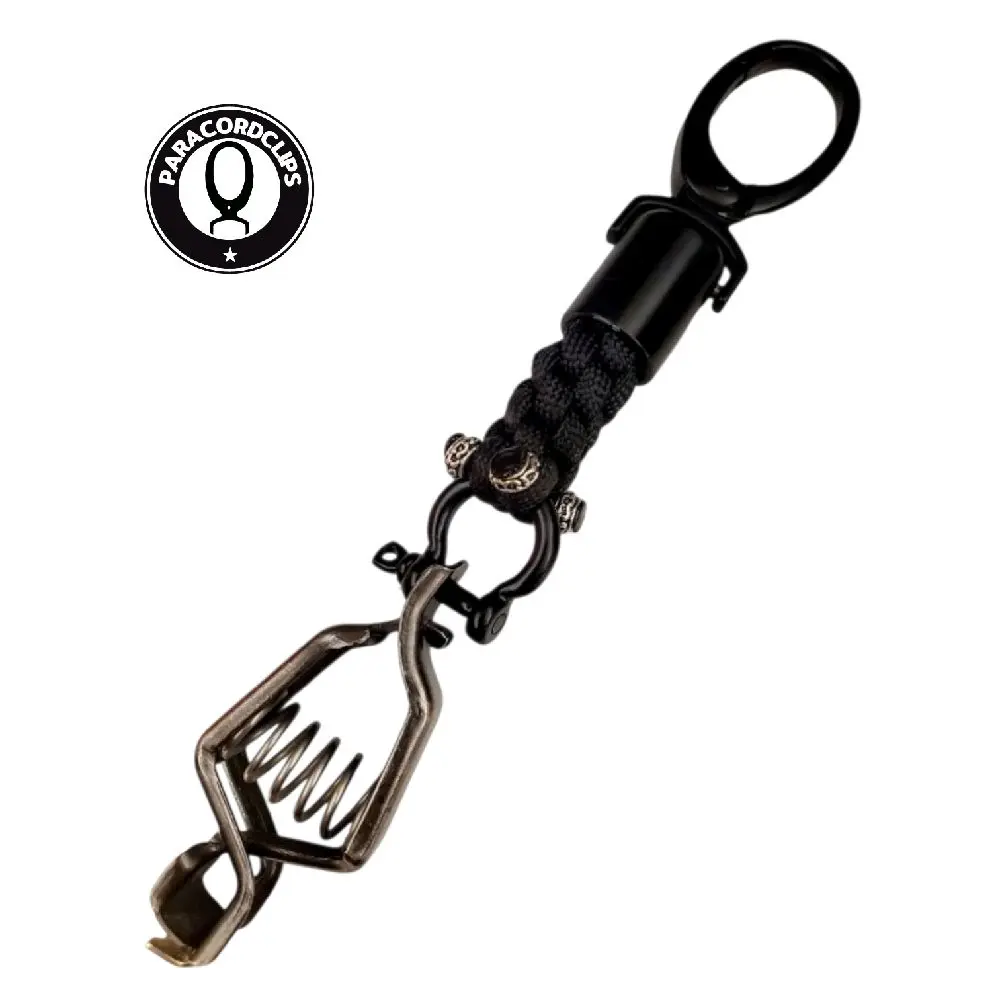 PARACORDCLIPS THE BLACK NOIR GLOVE CLIP PARACORDCLIPS THE BLACK NOIR GLOVE CLIP