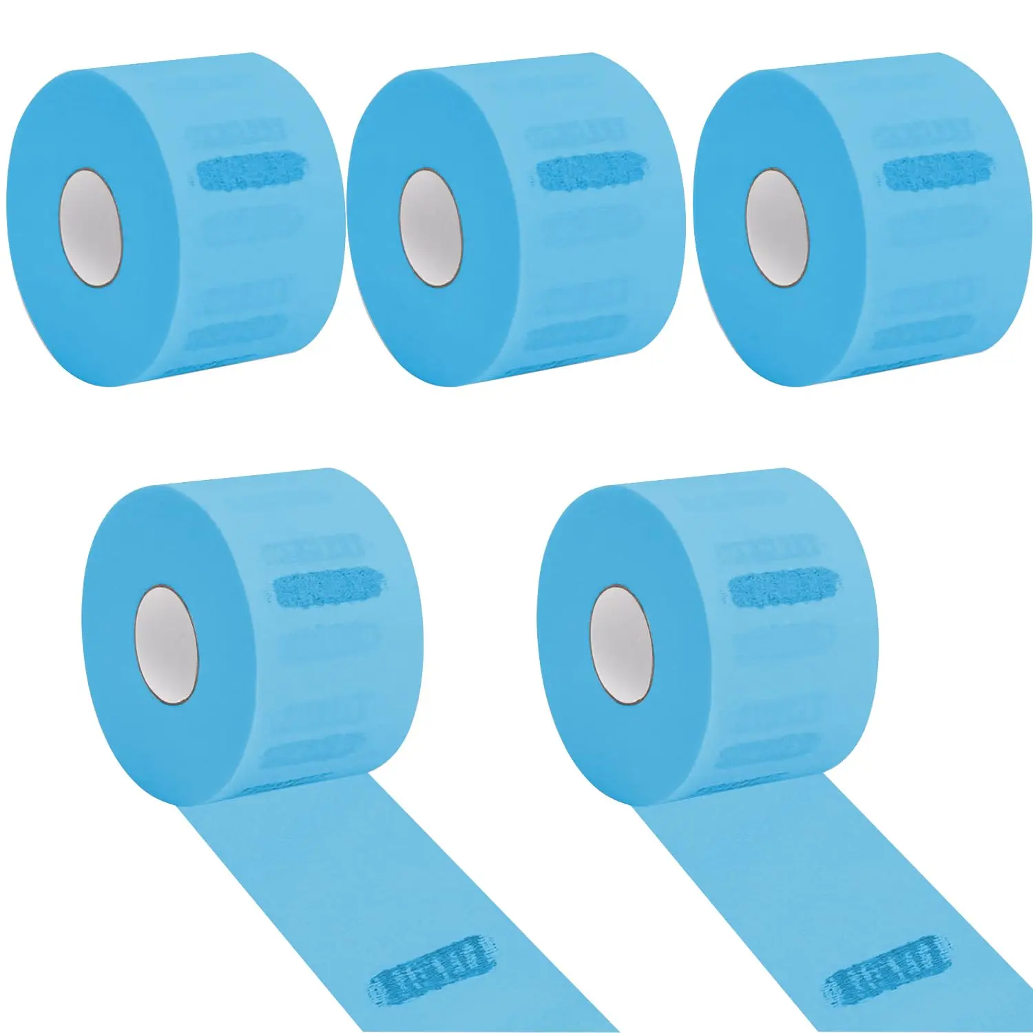 Disposable Neck Tape (5 Counts), Self Adhesive Neck Tape Rolls, Hair Styling Tool for Salon & Barber Shop, Beauty Supplies