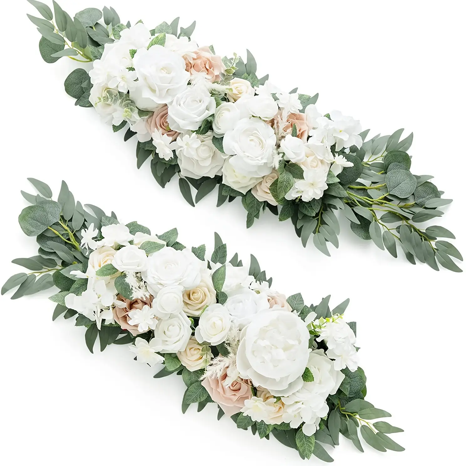 Classic Floral Decorations Set, Flower Arrangement, Artificial Flower Arrangements, Home Decoration, Plastic Flower Ornaments for Wedding Arch, Table Centerpiece & Home Decoration, Decorative Artificial Flower