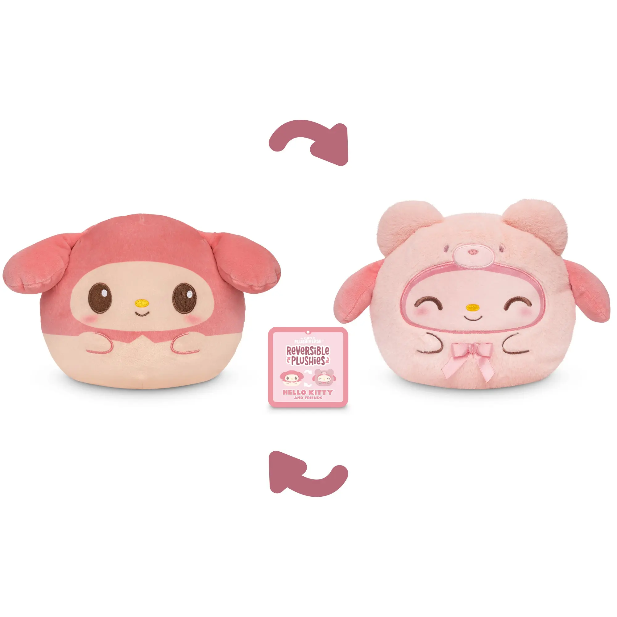 Teddy Bear My Melody 6" Reversible Plushie Teddy Bear My Melody 6" Reversible Plushie