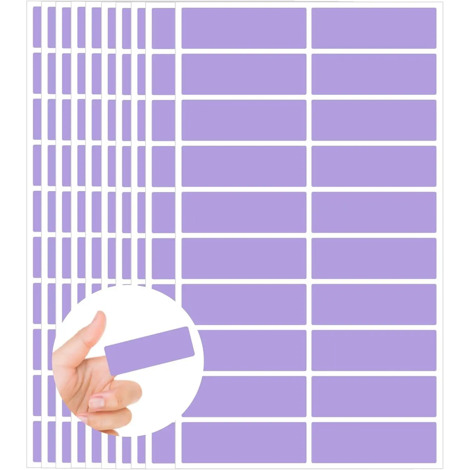 Color Coding Labels,400 PCS 1" x 3"  Rectangular Colored Labels Stickers,for Garage ,Price Tags,File Folder Tabs,and Classroom Organization